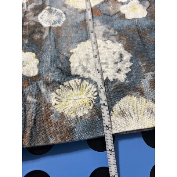 Bryn Walker Ansel Tunic Top Burdock Blue Floral Linen Blend Small - Picture 12 of 13